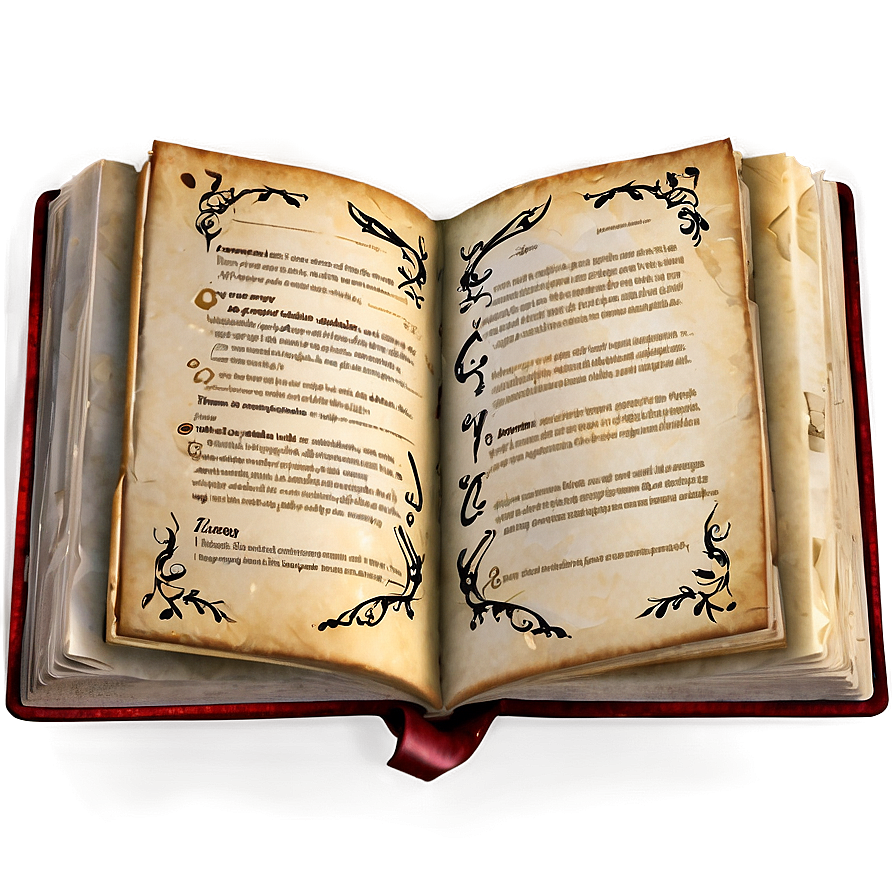 Fantasy Magic Spellbook Png 2