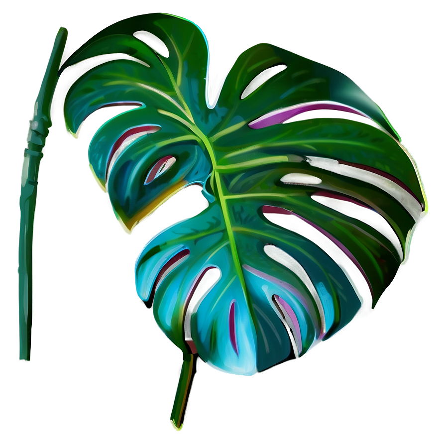 Fantasy Monstera Leaf Png 05232024