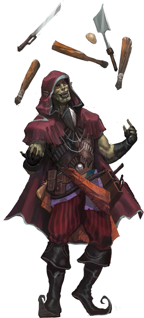 Fantasy Orc Juggler