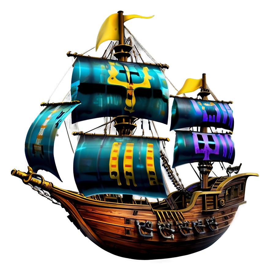 Fantasy Pirate Ship Png 06232024