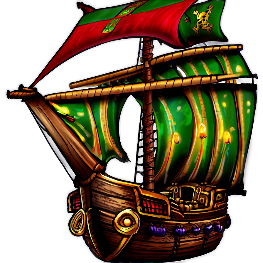 Fantasy Pirate Ship Png Hbh61