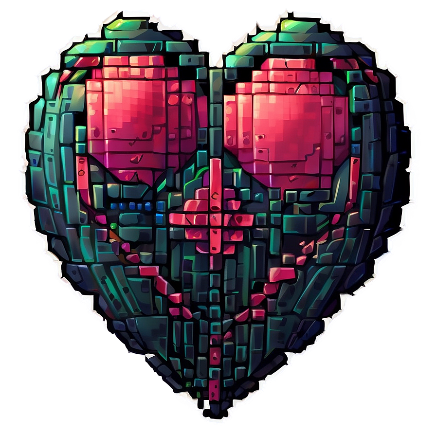 Fantasy Pixel Heart Png 42