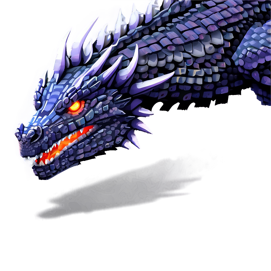 Fantasy Pixelated Dragon Png 73