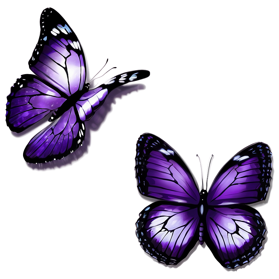 Fantasy Purple Butterfly Png Gvw40