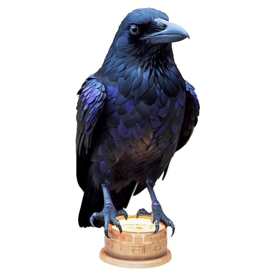 Fantasy Raven With Magic Png Iqe