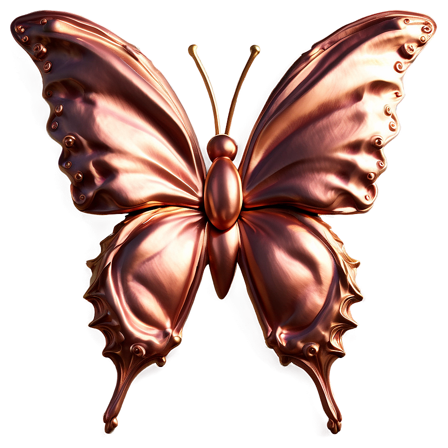 Fantasy Rose Gold Butterfly Png 41