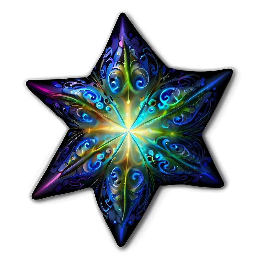 Fantasy Star Pattern Png Mty15