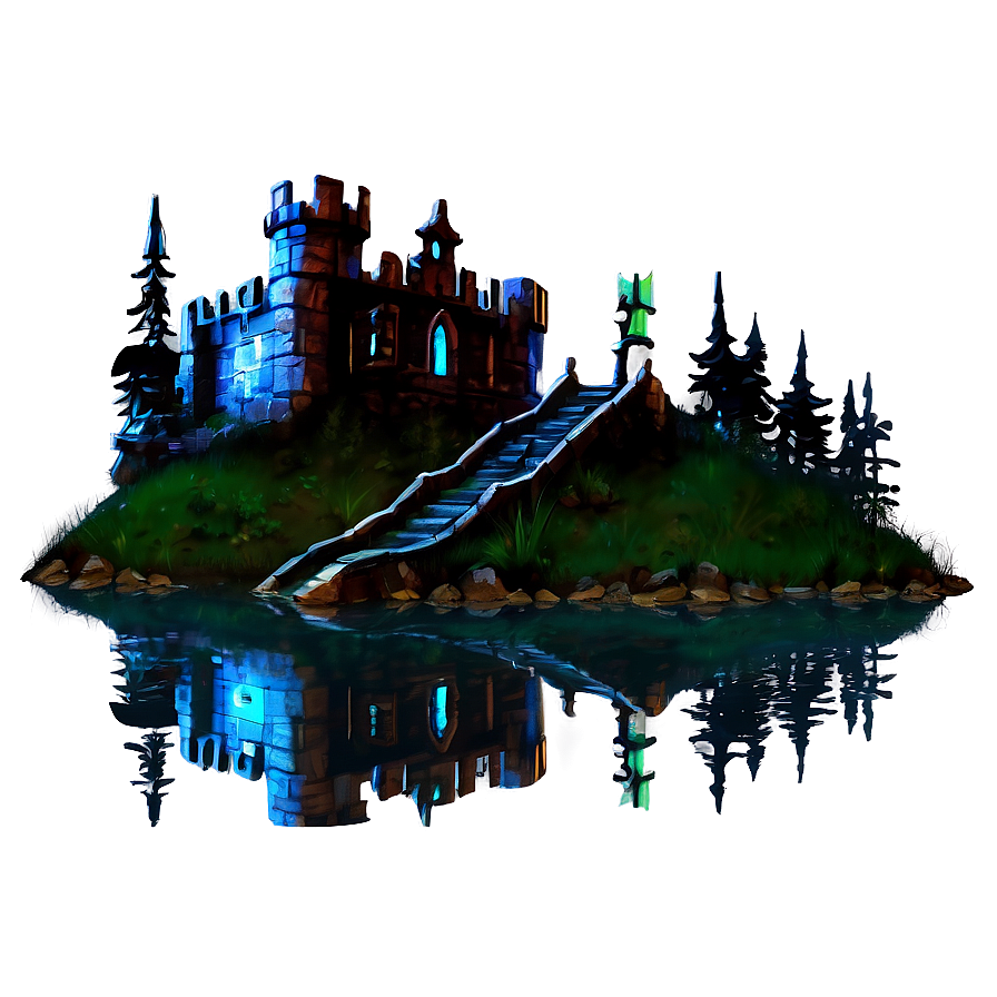 Fantasy Swamp Castle Png 06122024