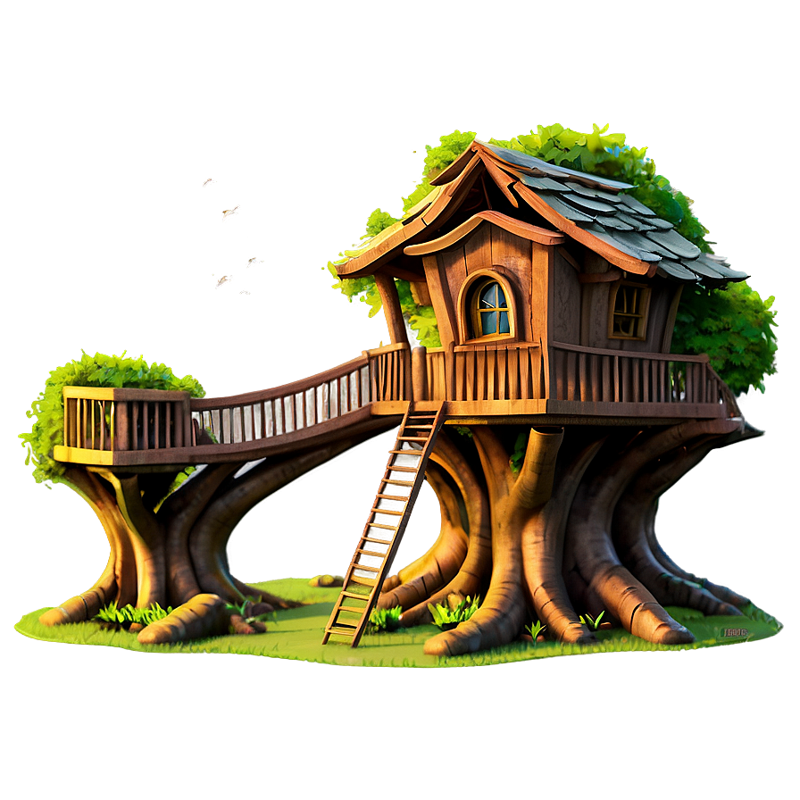 Fantasy Tree House PNG 06282024 PNG image with a transparent background, free high-resolution download