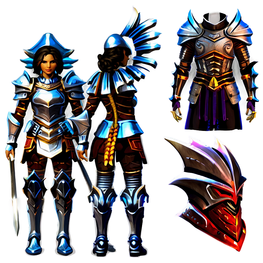 Fantasy Warrior Armor Png 06232024