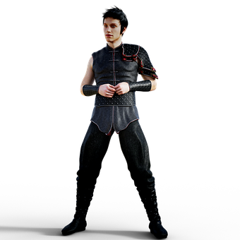 Fantasy Warrior In Armor PNG with transparent background