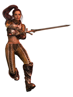 Fantasy Warrior Womanwith Sword