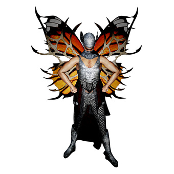 Fantasy Warriorin Armor PNG with transparent background