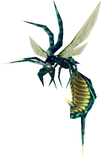Fantasy Wasp Creature3 D Model PNG with transparent background