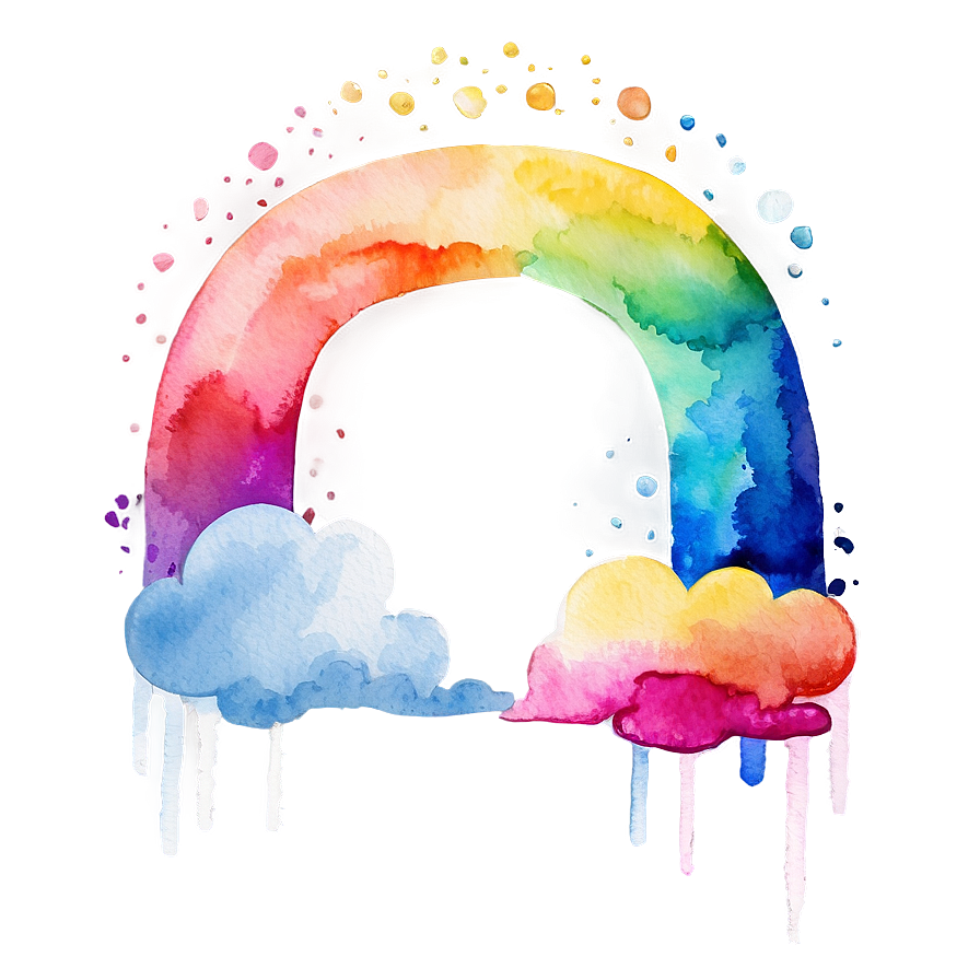 Fantasy Watercolor Rainbow Png Jgq