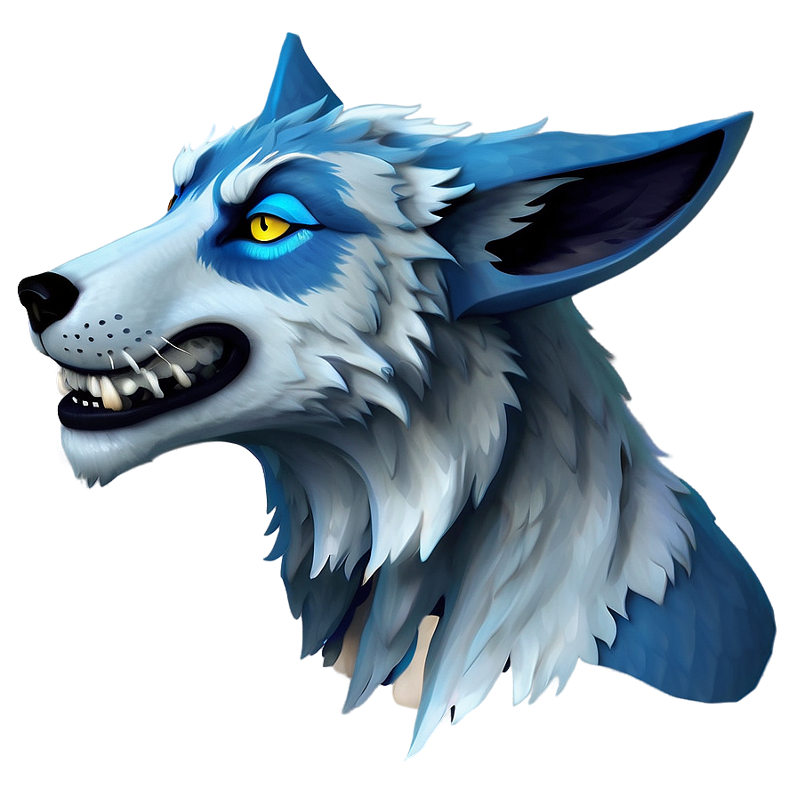 Fantasy Wolf Face Avatar Png 6