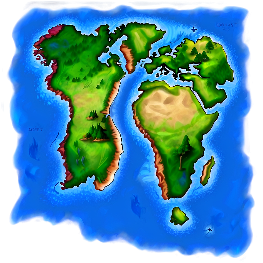 Fantasy World Map Design Png 50