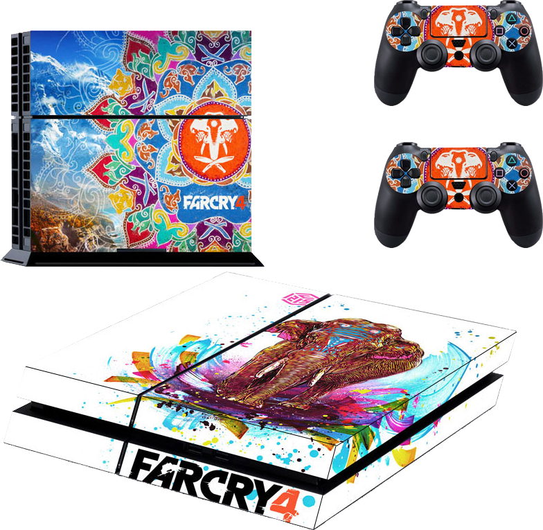 Playstation 4 Phat Decal / Skin / Vinyl - Playstation 4, HD Png Download PNG with transparent background