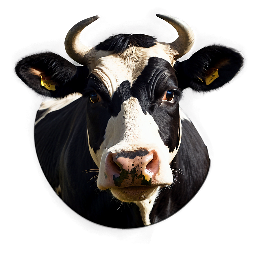 Farm Animal Cow Face Png 06212024