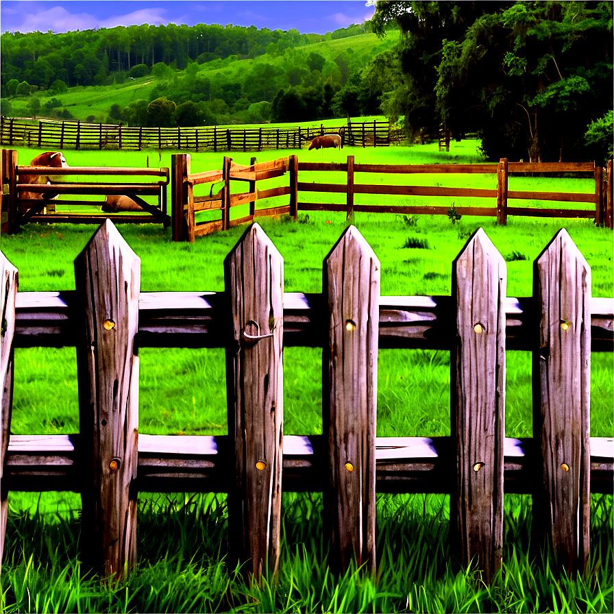 Farm Animal Fence Png 9