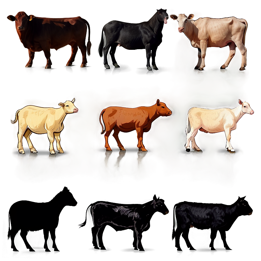 Farm Animal Silhouettes PNG 67 PNG image with a transparent background, free high-resolution download