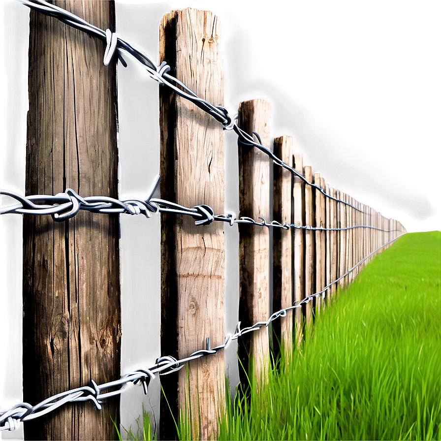 Farm Barbed Wire Fence Png 06212024