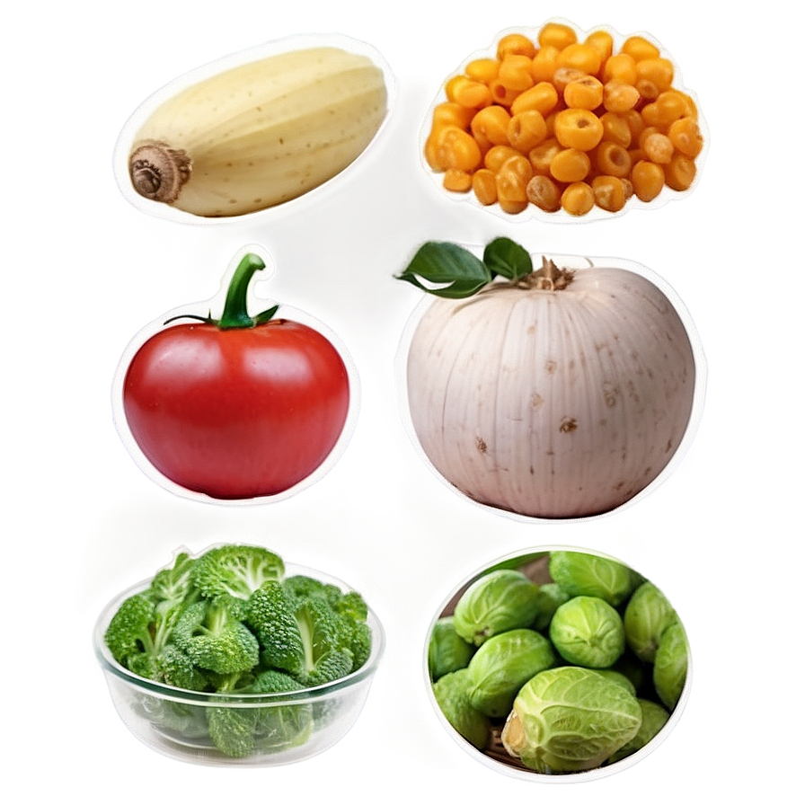 Farm To Table Ingredients Png Awh