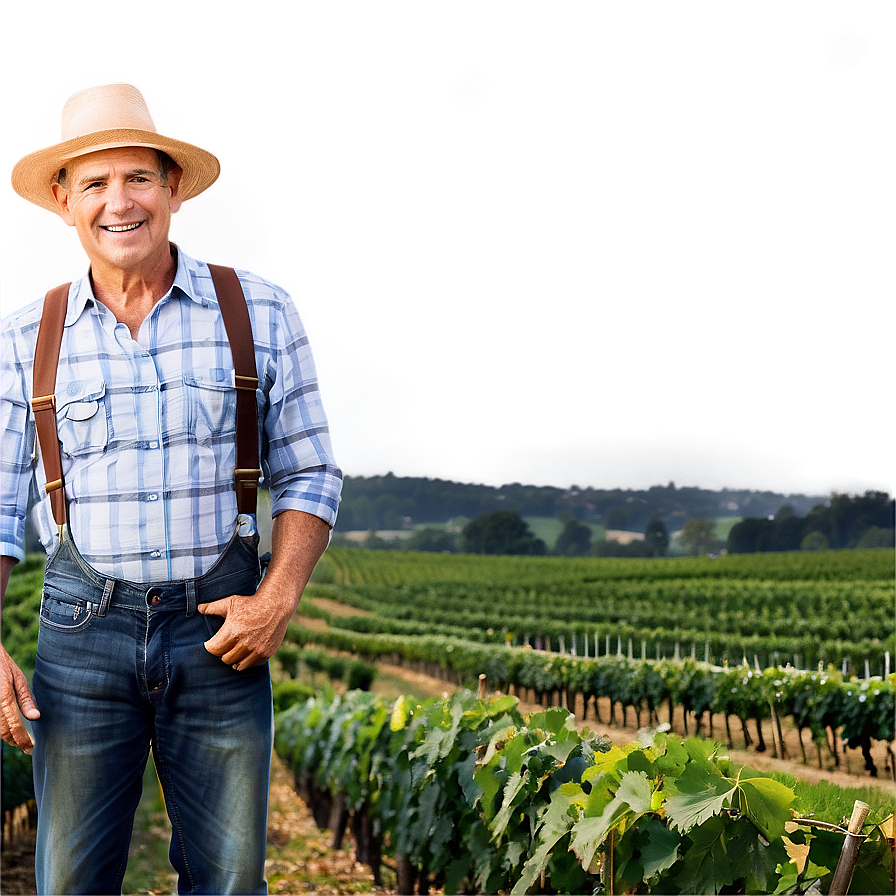 Farmer And Vineyard Png 2