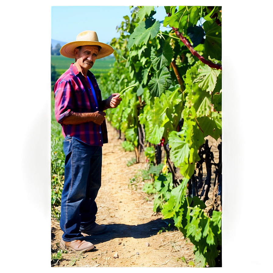 Farmer And Vineyard Png Rpw