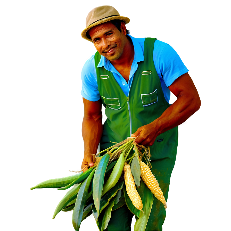 Farmer Harvesting Png 05242024