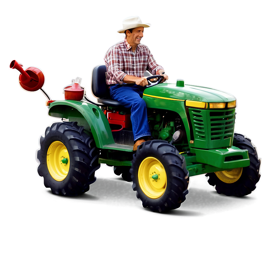 Farmer On Tractor Png Ewx7