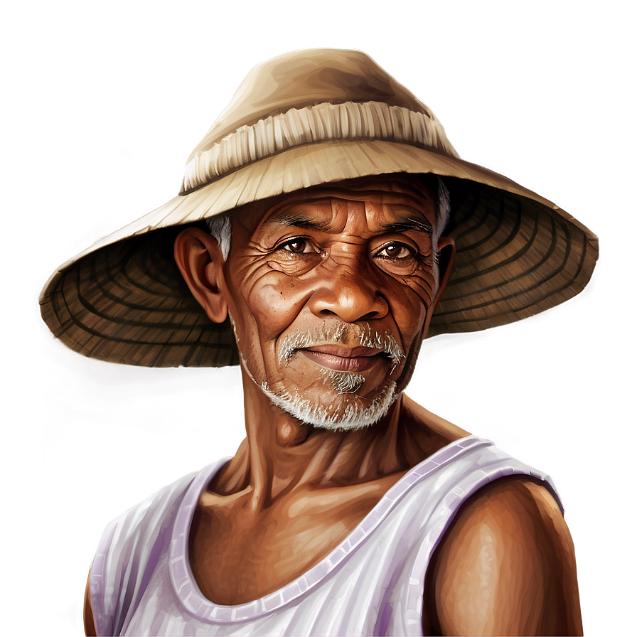 Farmer Portrait PNG ull PNG with transparent background