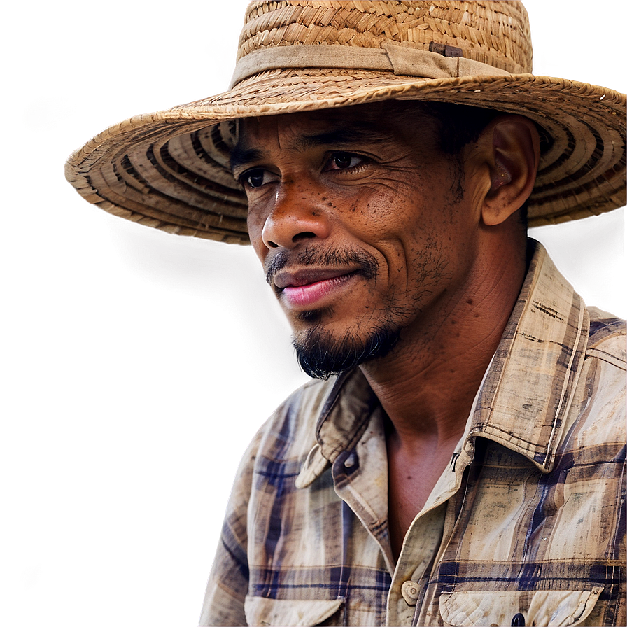 Farmer With Crops Png Eca99