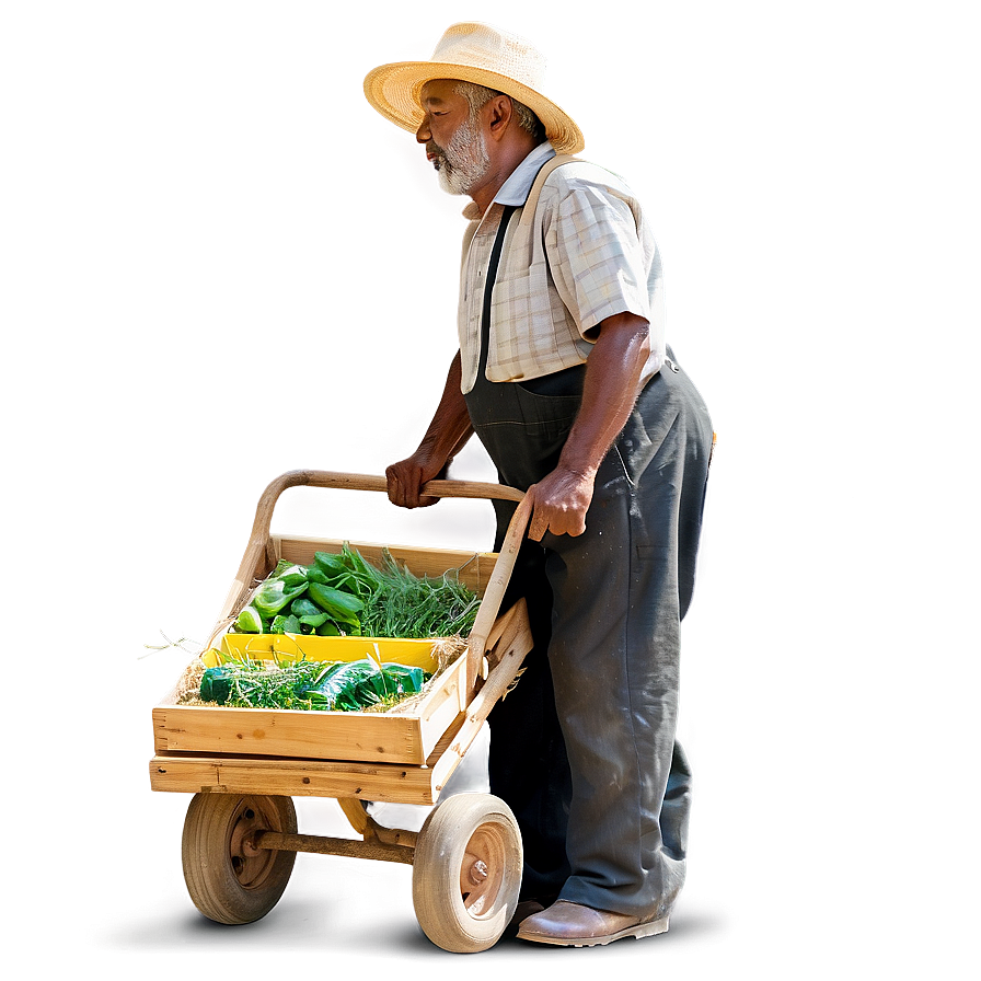 Farmer With Wheelbarrow Png Cir47