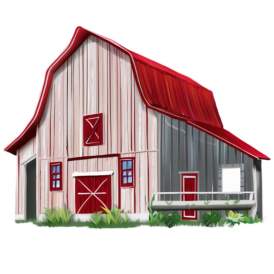 Farmhouse Barn Png 06122024