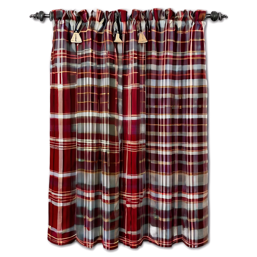 Farmhouse Plaid Curtain Png 62