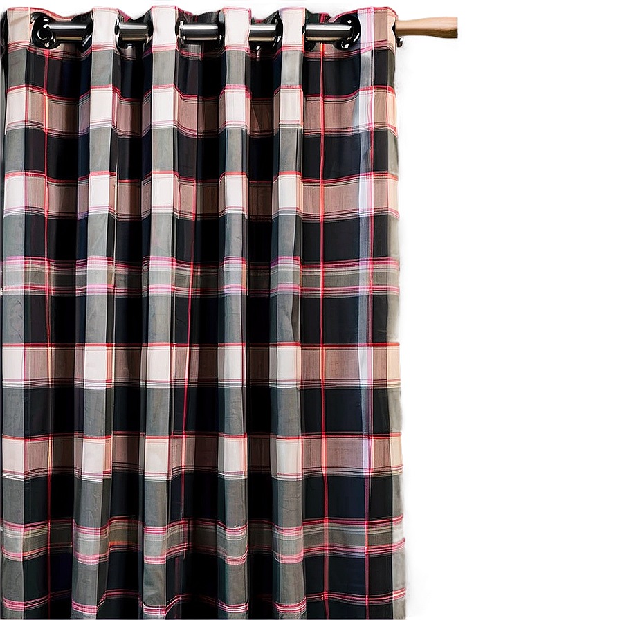 Farmhouse Plaid Curtain Png Gvh52