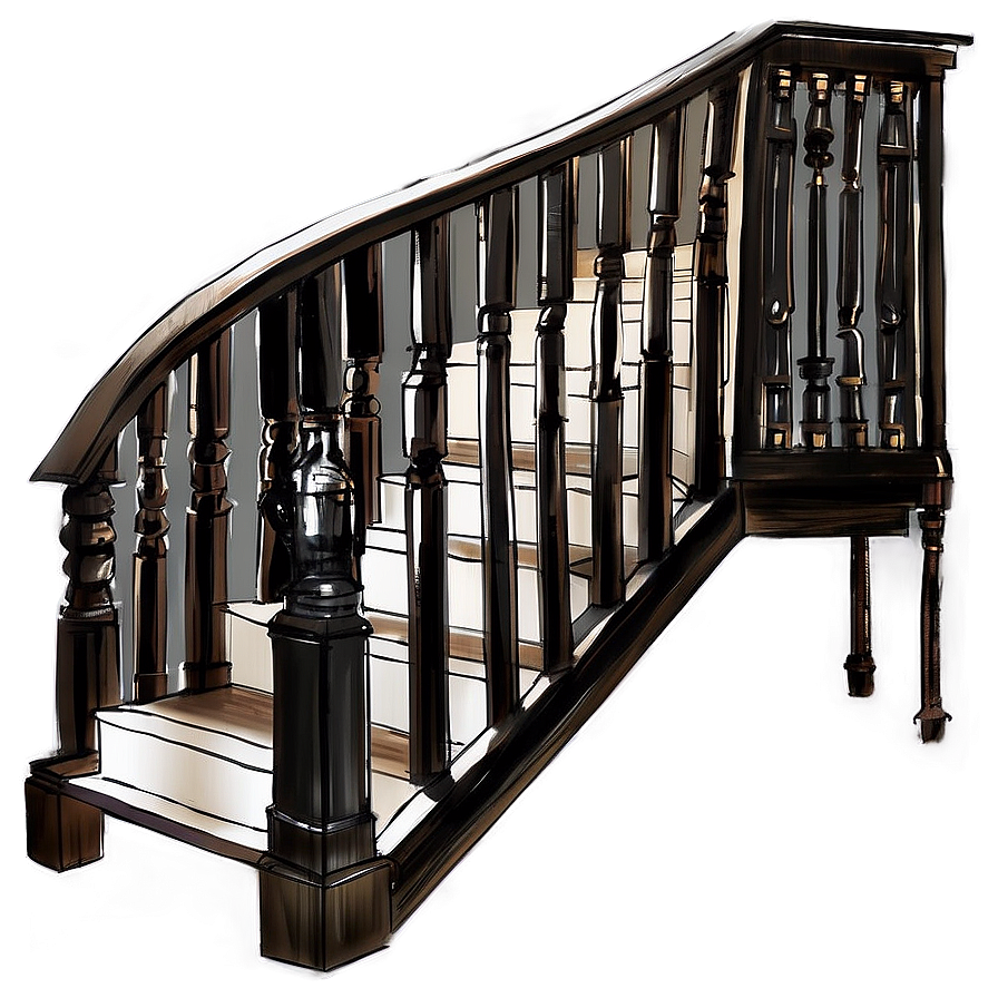 Farmhouse Staircase Png Bnu