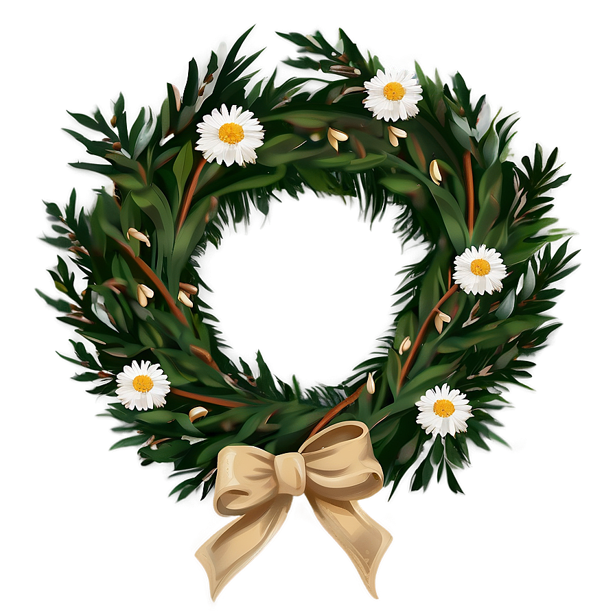 Farmhouse Style Wreath Png 31