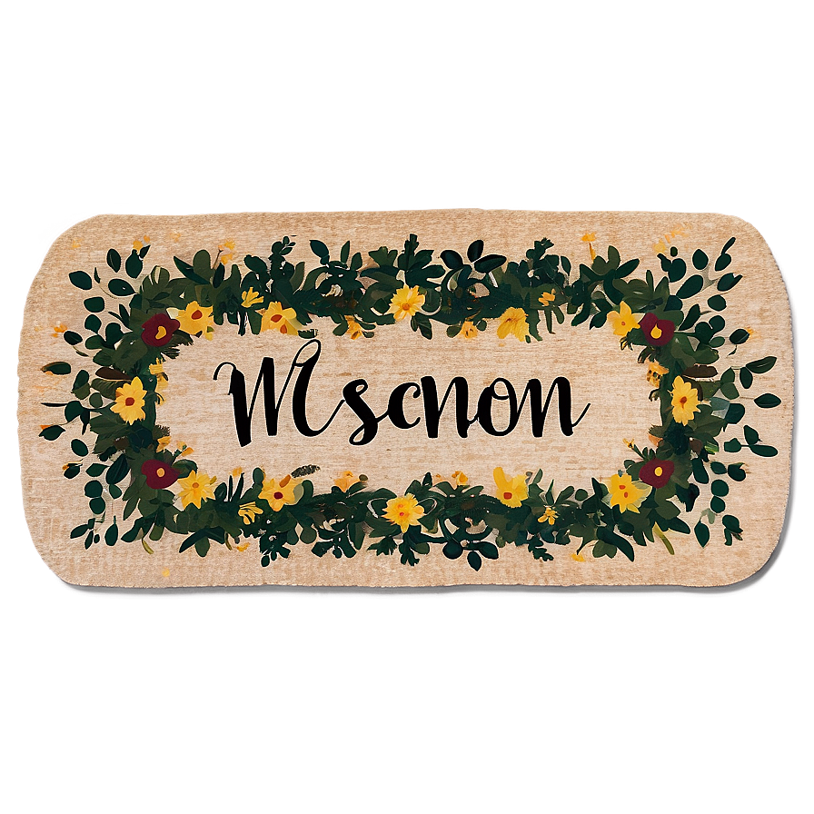 Farmhouse Welcome Rug Png Qcg