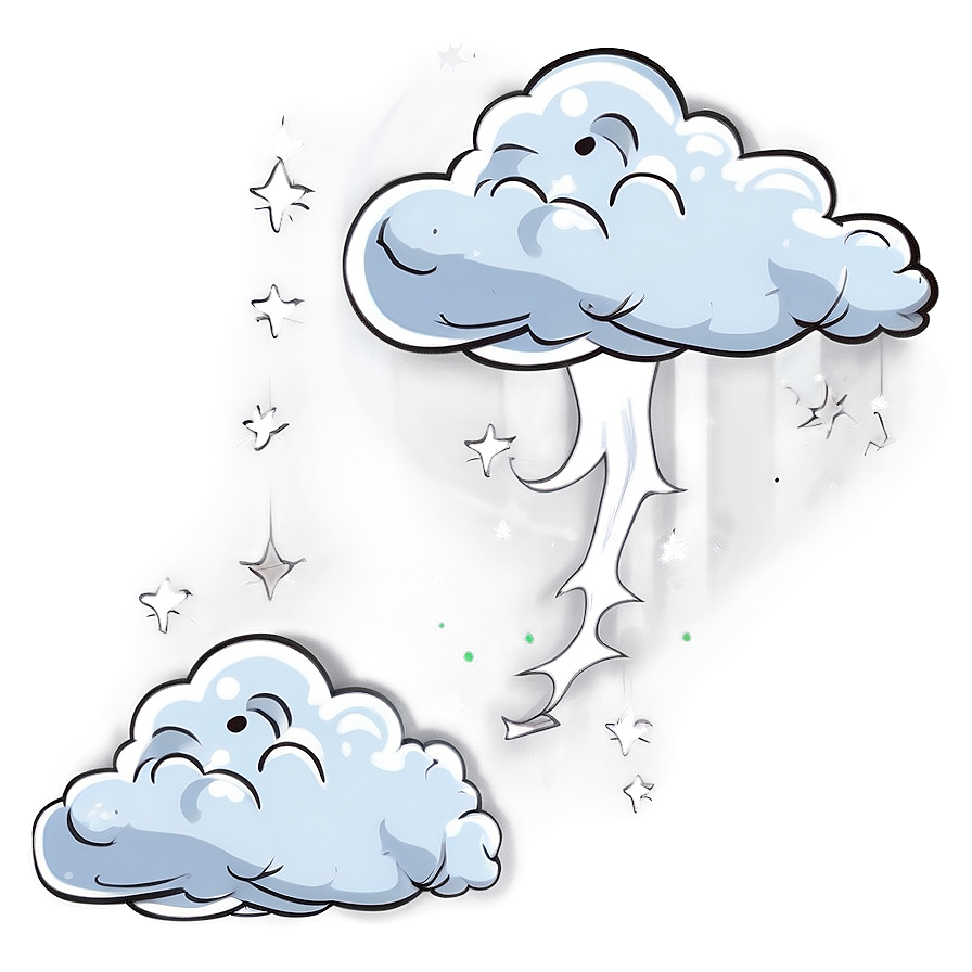 Fart Cloud And Moon Png 06212024