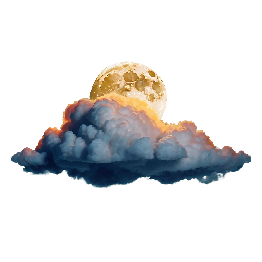 Fart Cloud And Moon Png 71