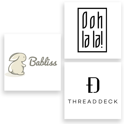 Fashion Brand Logos Collage