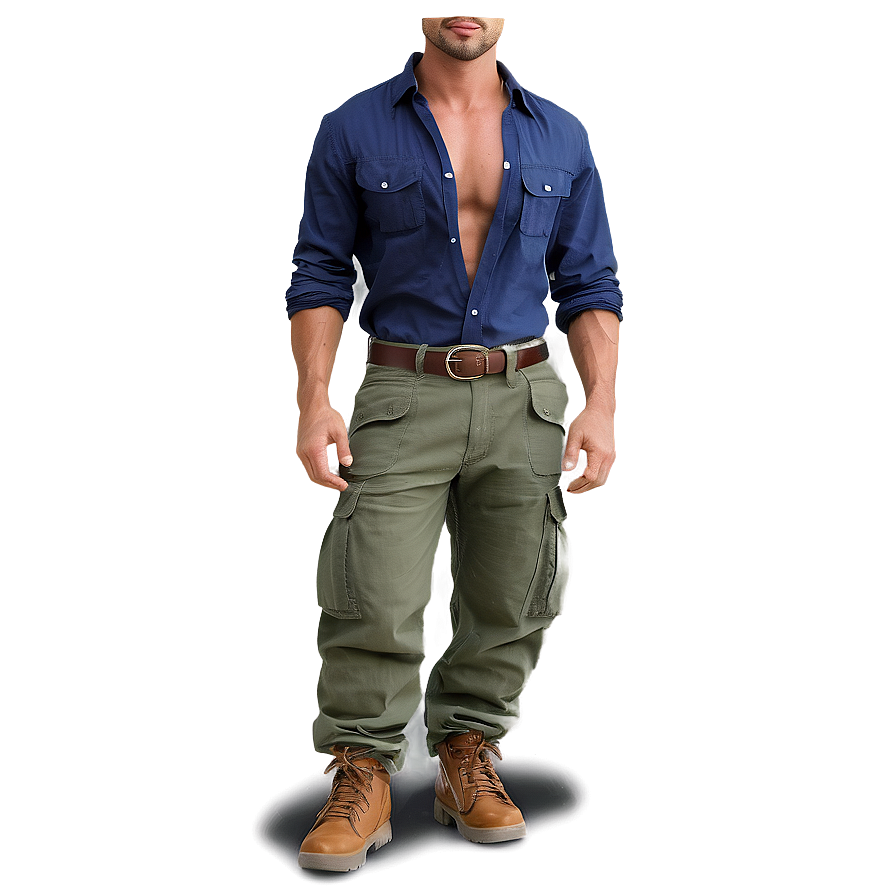 Fashion Cargo Pants Png 06132024