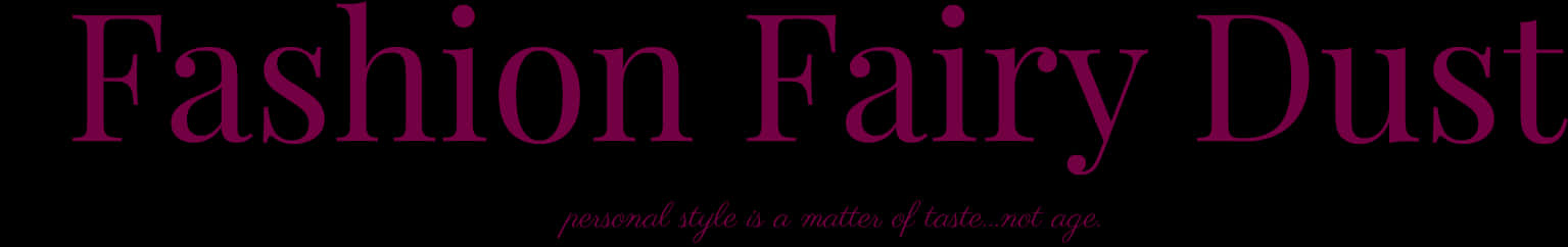 Fashion Fairy Dust Banner