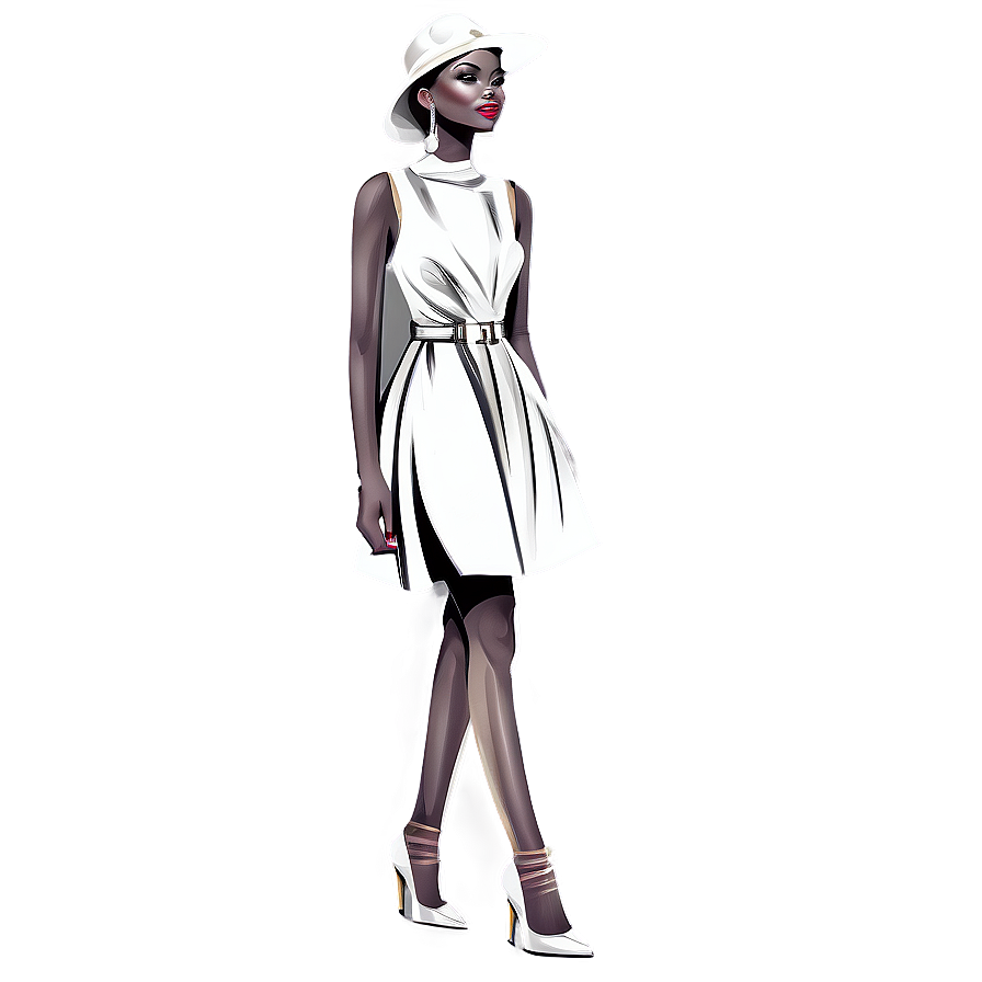 Fashion Illustration Art PNG hef PNG with transparent background
