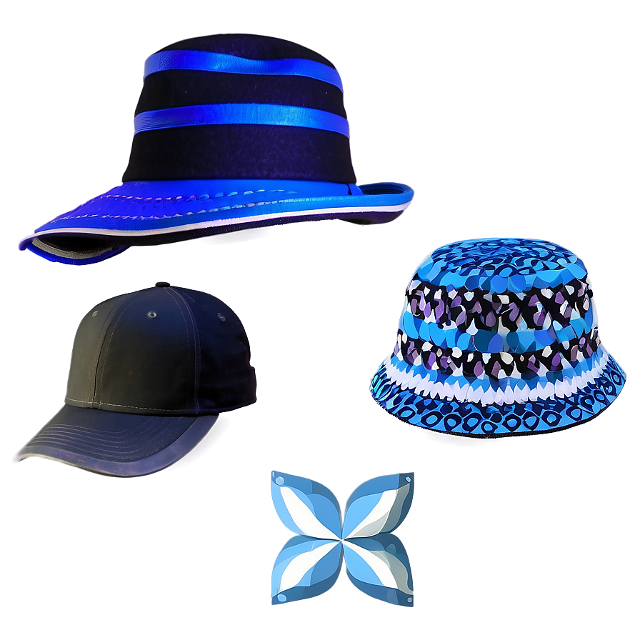 Fashionable Hats and Caps PNG 06112024 PNG with transparent background