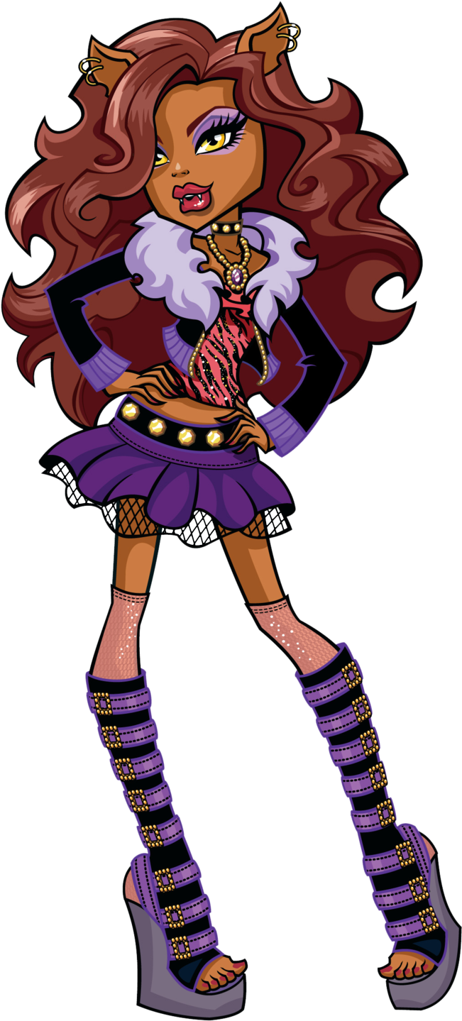 Confident And Fierce, She Is Considered The School's - Monster High Wolf, HD Png Download PNG with transparent background