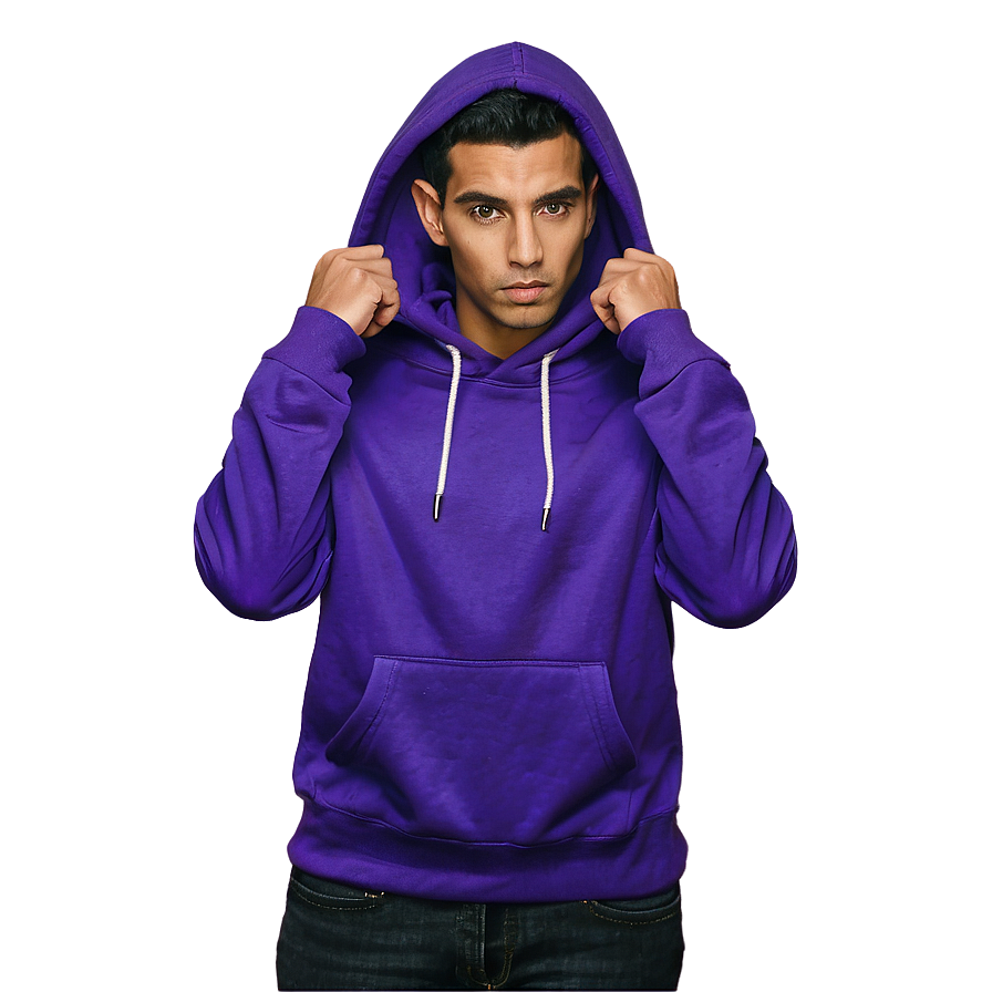 Fashionable Purple Hoodie Image Png Oyl