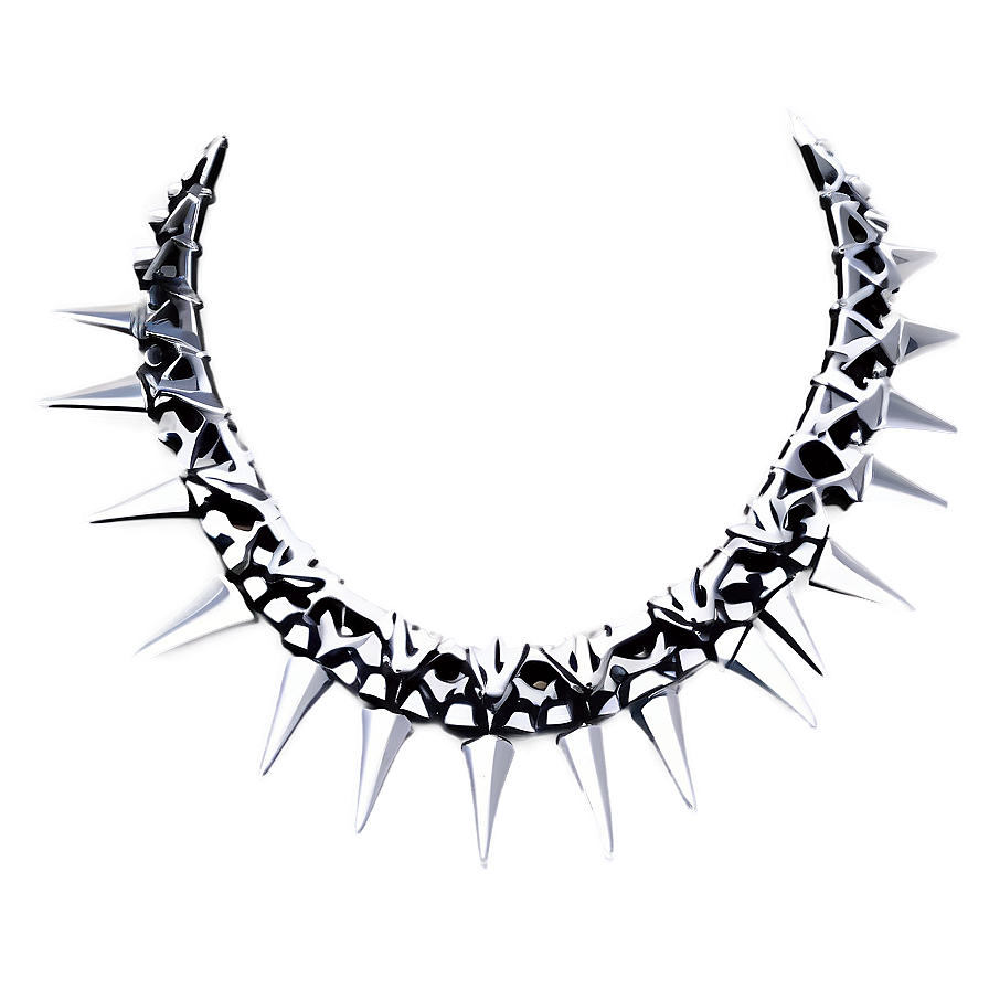 Fashionable Spiked Choker Trends Png Omg29